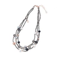 Collana Lelune Donna LELUNE GLAMOUR in Argento Perla LGNK540.2